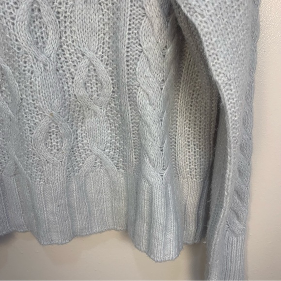 Everlane Cloud Cable Knit Alpaca Wool Blend Crew Neck Sweater - Picture 3 of 14